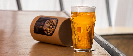 bastard Skull Pint glass